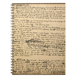 Christmas Carol Original Manuscript Notebook