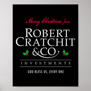 Christmas Carol Robert Bob Cratchit Ebenezer Scroo Poster