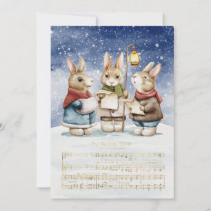 Christmas Carol Singing Bunnies Joy to the World
