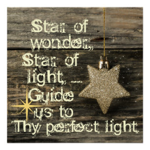 Christmas Carol Star of Wonder Poster
