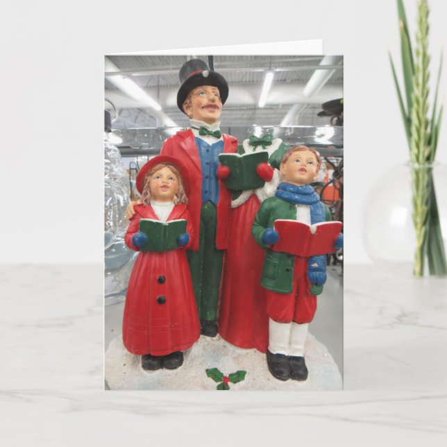 Christmas Caroler Decoration Card (Front)