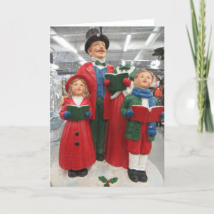 Christmas Caroler Decoration Card