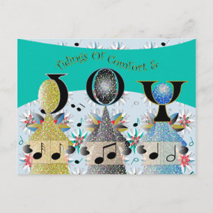 Christmas Carolers Angels Singers Holiday Postcard
