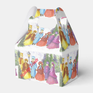 CHRISTMAS CAROLERS FAVOUR BOX