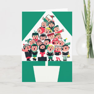 Christmas Carolers Holiday Card