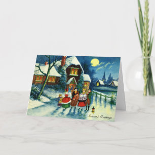 Christmas Carolers Holiday Season Card