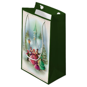 Christmas Carolers Holiday Vintage party bag