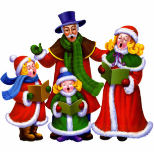 Christmas Carolers Photo Sculpture