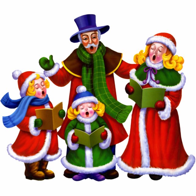 Christmas Carolers Photo Sculpture (Front)