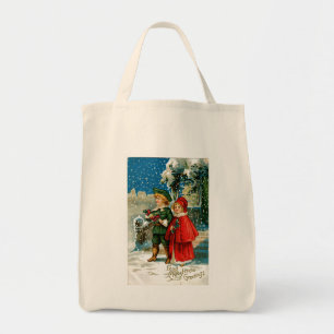 Christmas Carolers Tote Bag