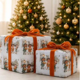 Christmas Carolers Wrapping Paper