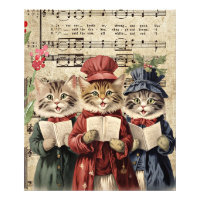 Christmas Caroling Cats