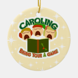 Christmas Caroling Ceramic Tree Decoration