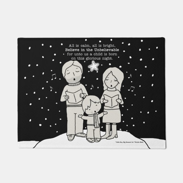Christmas Caroling Doormat (Front)