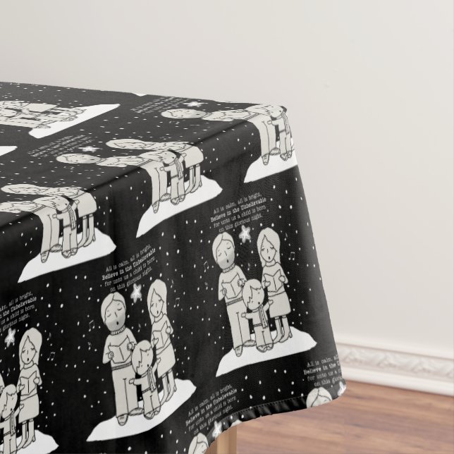 Christmas Caroling Tablecloth (In Situ)