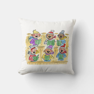 Christmas Carollers Cushion