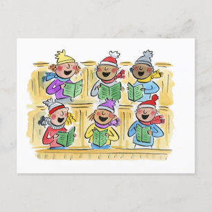 Christmas Carollers Postcard