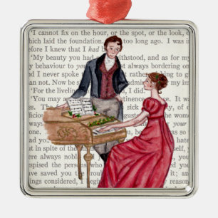 Christmas Carols at Pemberley Metal Tree Decoration