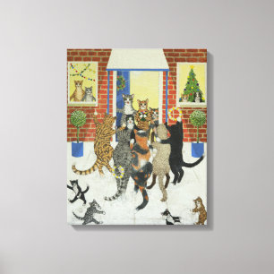 Christmas carols canvas print