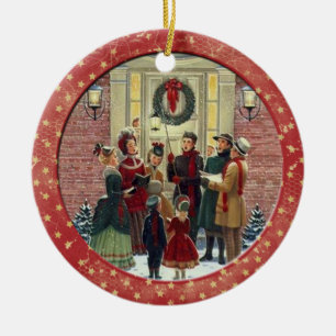 Christmas Carols Ceramic Tree Decoration