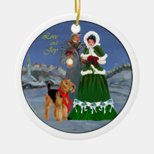 Christmas Carols Ceramic Tree Decoration