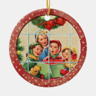 Christmas Carols Ceramic Tree Decoration