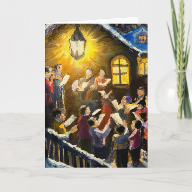 Christmas Carols Greeting Card (Front)