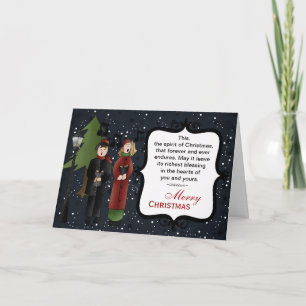 Christmas Carols Holiday Card