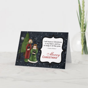 Christmas Carols Holiday Card