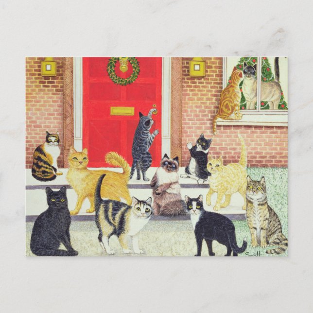 Christmas Carols Holiday Postcard (Front)