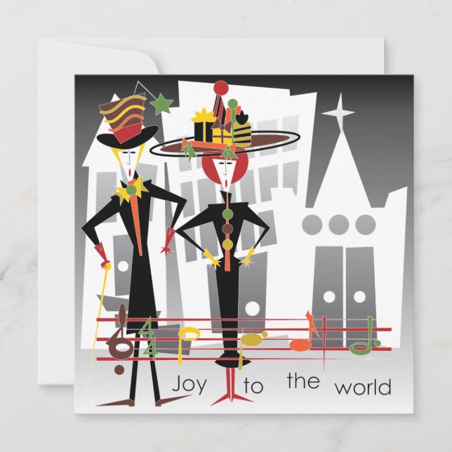 Christmas Carols Joy Card/Invitation Invitation (Front)