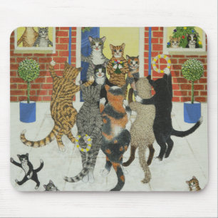 Christmas carols mouse mat