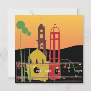 Christmas Carols Silent Card/Invitation Invitation
