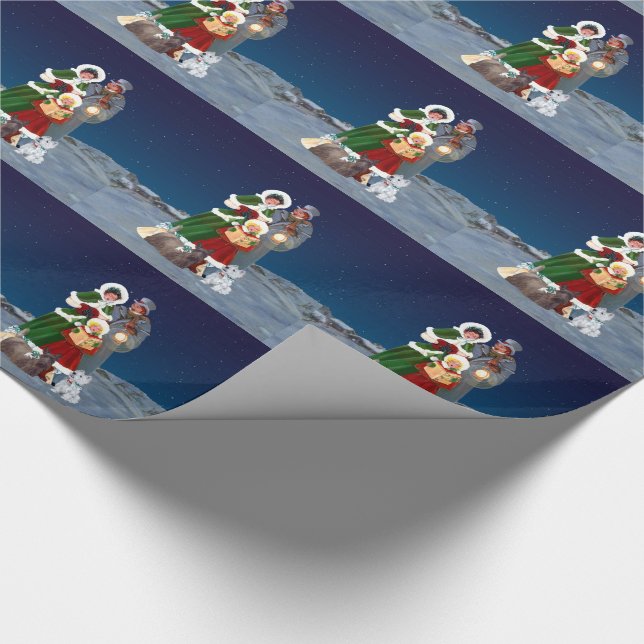 Christmas Carols Wrapping Paper (Corner)