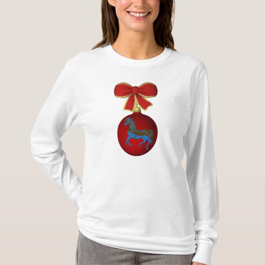 Christmas Carousel Horse Cute Holiday T-Shirt