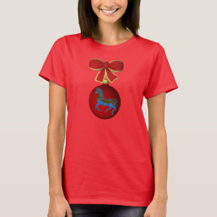 Christmas Carousel Horse Cute Holiday T-Shirt