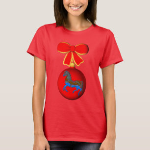 Christmas Carousel Horse Cute Holiday  T-Shirt