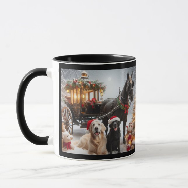Christmas Carraige mug (Left)