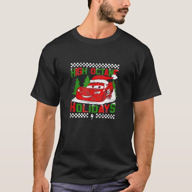 Christmas Cars Lightning High Octane Holidays T-Shirt (Front)