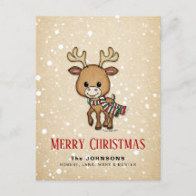 Christmas Cartoon Deer