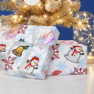 Christmas Cartoon Wrapping Paper