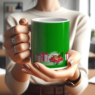 Christmas cartoons green COFFEE MUG