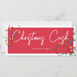 Christmas Cash Money Gift Certificate Voucher