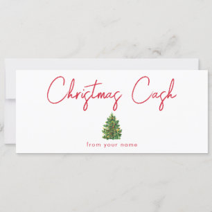 Christmas Cash Money Gift Certificate Voucher