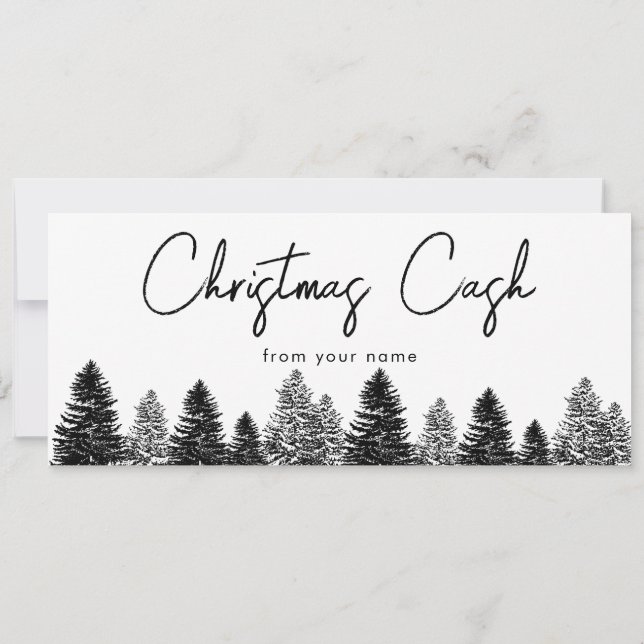 Christmas Cash Money Gift Certificate Voucher (Back)