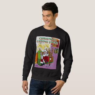 Christmas Casino Style black sweatshirt