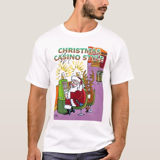 Christmas Casino Style T-shirt (Front)