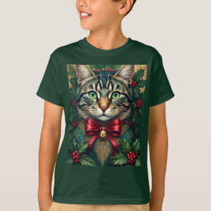 Christmas Cat 2024 Kids'-Size T-Shirt