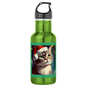 Christmas Cat 2 532 Ml Water Bottle