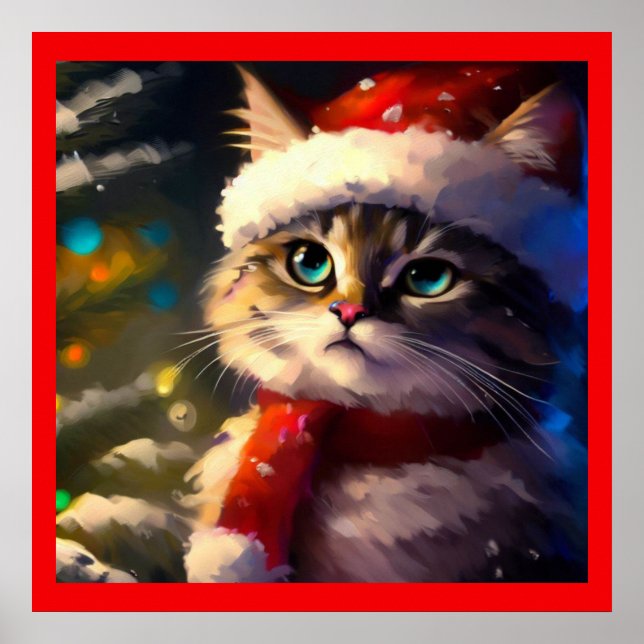 Christmas Cat 5 Poster (Front)